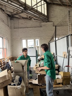 Warehouse contents cleared in a single afternoon